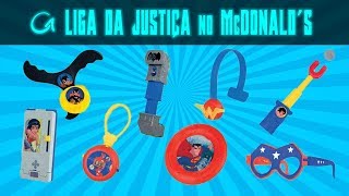 EXCLUSIVO Coleção de Maio2018 no McLanche Feliz Liga da Justiça  McDonalds  GIRO ESFERATOY [upl. by Engle]