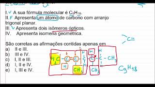 Isomeria espacial geométrica e cistrans [upl. by Mildrid]