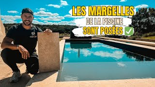 ON POSE LES MARGELLES DE PISCINE A LA GRANGE [upl. by Belcher]