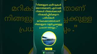 malayalam morning affirmation Todays Happinesshubb quote shorts malayalammotivationalquotes [upl. by Aerahs]