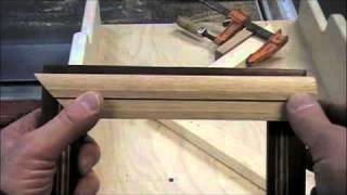 Woodworking Project  How to Make Picture Frames on a Table Saw Miter Sled  Methods amp Skills [upl. by Kumagai851]