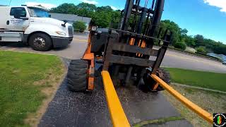 Large Fencing delivery on a sketchy road [upl. by Bevus941]