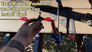 How to install Trex Deck Hidden Fasteners and Starter Clips [upl. by Kathryn]