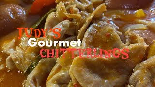 ALABAMA RED SAUCE GOURMET CHITTERLINGS COOKING WITH JUDY CALDWELL [upl. by Niac832]