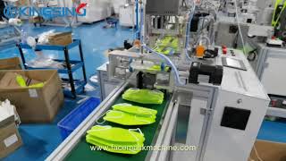 Automatic KF94 Fishshaped Face Mask Making Machine [upl. by Dnomsaj]