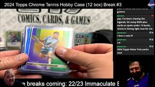 2024 Topps Chrome Tennis Hobby Case 12 box Break 3 [upl. by Irol]