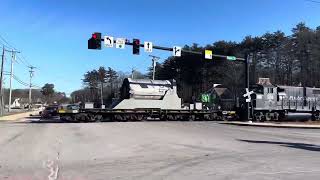 US Navy train crosses bridge to Kittery and enters PNSY on 02152024 [upl. by Nakah923]