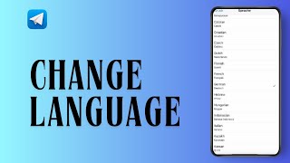 How to Change Language in Telegram App [upl. by Truscott149]