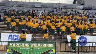 Carver Montgomery High School Marching Band 2024 Full Game vs Percy Julian At Cramton Bowl [upl. by Amabil]