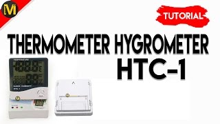 Review dan Cara Penggunaan Hygrometer Thermometer HTC1  merteranid [upl. by Bridget169]