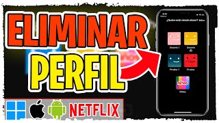 Como Eliminar Perfil de Netflix ✅ [upl. by Odiug]