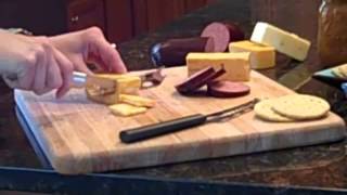 How To Cut Cheese With A Cheese Knife Video  RadaCutlerycom [upl. by Mlohsihc]