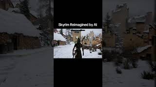 Skyrim Reimagined By Ai game gaming skyrim ai aigaming skyrimmods reimagining future real [upl. by Nale]