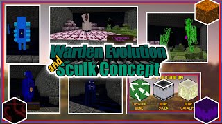 Warden Evolution and Sculk Concept  Minecraft minecraft warden mojang [upl. by Oneg980]