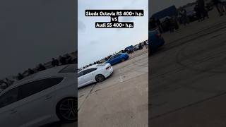 Skoda Octavia RS vs Audi S5 Drag race skodaoctaviars audis5sportback dragrace crimeandragteam [upl. by Bocyaj]