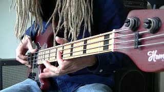 Funk Rock Bass ThumbFinger Plucking Grooves [upl. by Trebled902]