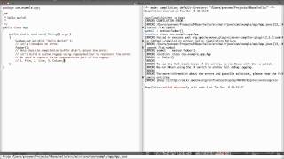 Constructing Emacs compilation error regexp  Maven error messages [upl. by Garek]