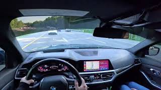 BMW 330i Highway POV w gf [upl. by Anoyi809]