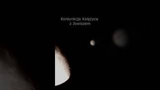 Koniunkcja Księżyca z Jowiszem księżyc moon jowisz jupiter conjunctionanimation dc foryou [upl. by Eustashe]