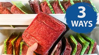 3 Ways to Safely Thaw Ground Beef [upl. by Haziza]