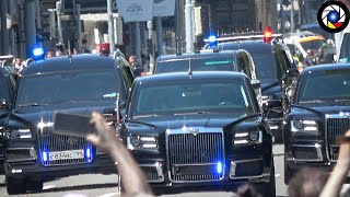 Russian President Vladimir Putins Motorcade Arrives in Geneva to meet Joe Biden [upl. by Bobbe]