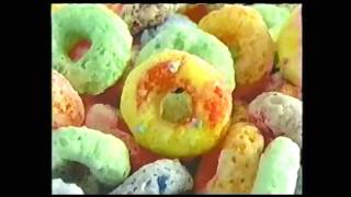 Jungleberry Swirls Froot Loops  Kelloggs Food Pyramid Game Lunchbag commercial 1999 [upl. by Enehpets454]