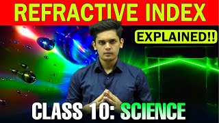 What is Refractive Index Class 10 Light Concept and Numericals  Prashant Kirad [upl. by Ana962]