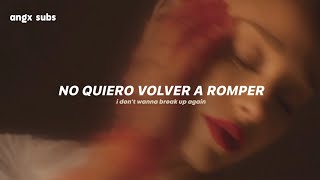 Ariana Grande  dont wanna break up again Español  Lyrics [upl. by Bez304]