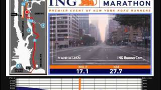 ING New York City Marathon Course Video [upl. by Anilev]