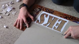 HOW TO MAKE A SIMPLE LETTER STENCIL [upl. by Sedecrem]