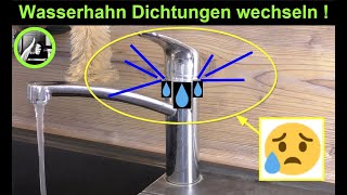 Einhandmischer undicht  Dichtung wechseln ✅ Wasserhahn reparieren  Küchenarmatur reparieren diy [upl. by Dranoel]