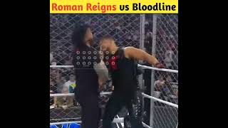 Roman Reigns beat entire Bloodline inside The Steel Cage shorts wwe [upl. by Liddle]