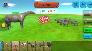 Paraceratherium Vs Daidon ll Arbs Full Fight ll Animal Revolt Battle Simulator ll arbs [upl. by Iramat]