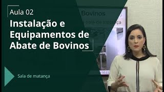 Instalação e Equipamentos de Abate de Bovinos concurso veterinário  Aula 0209 [upl. by Esahc]