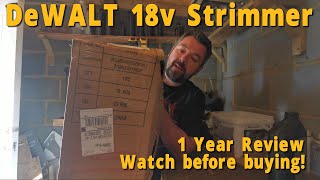 DeWALT 18v Strimmer  1 Year Later  Watch before you buy [upl. by Sissie]