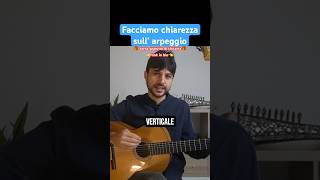 Cosa è un arpeggio per chitarra fingerstyle  chitarraacustica guitar [upl. by Fulks]