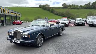 1988 ROLLSROYCE CORNICHE II Convertible for sale Castle Motors [upl. by Aluap508]