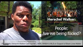 Herschel Walker Blasts NFL NBA amp MLB on Black Lives Matter amp Bible Burning  Trump Love [upl. by Lovett]