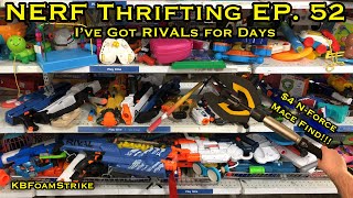 KBFoamStrikes NERF THRIFTING Vlog EP 52 Ive Got RIVALs for Days  NForce Nemesis Find amp MORE [upl. by Amelia689]