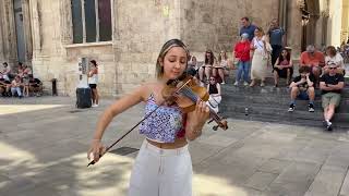 Harry Porter Main Theme  Violin Cover by Renata Garro  Street Artist [upl. by Chane352]