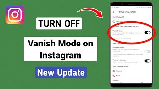 How to Turn Off Vanish Mode on Instagram  Turn Off Vanish Mode on Instagram [upl. by Konstantin714]