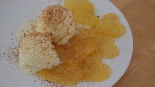 Ricetta dessert con mele gelato con cuori di mela caramellati [upl. by Mellisent593]