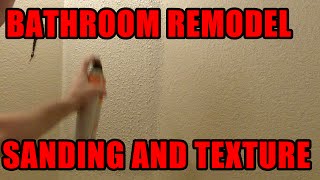 HOW TO SAND AND TEXTURE DRYWALL [upl. by Dave]