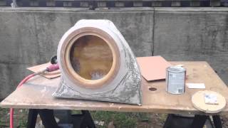 Fiat 500 Abarth Custom Subwoofer Box fiberglass [upl. by Narda637]