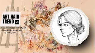 How to draw Winter hair ✏️ Drawing Skills Levels  Trendy Arts  spring and winter hair [upl. by Anaujnas]