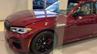 2022 BMW M340i Aventurine Red with Ivory White Merino lthr [upl. by Ecnal730]