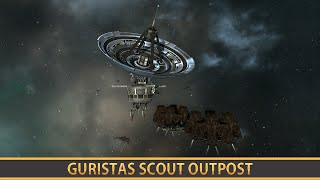 EVE ONLINE GURISTAS SCOUT OUTPOST DED 410 ASTERO [upl. by Jerol]