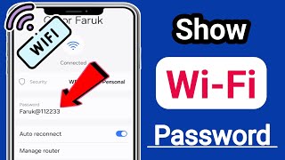 How to show WiFi Password using your Phone [upl. by Krispin]