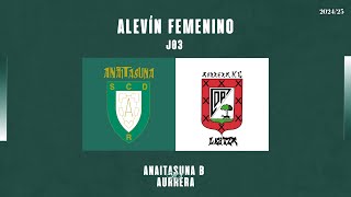 AF  LIGA  1ª FASE  J03  Anaitasuna B vs Aurrera 20242025 [upl. by Tudela]