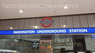 London Paddington station new entrance Paddington square Bakerloo line entrance amp exit [upl. by Onitram]